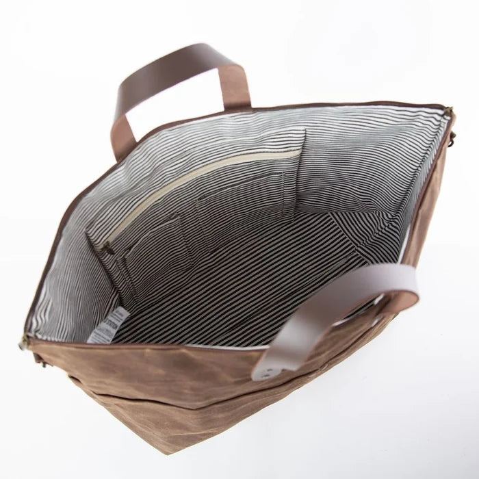 Waxed Traveler Tote Olive *