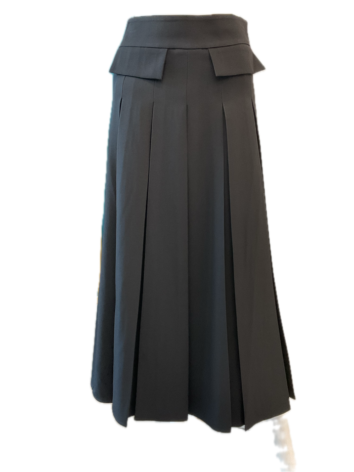 Wear & Flair SWF2514 Box Pleated Pocket Skirt