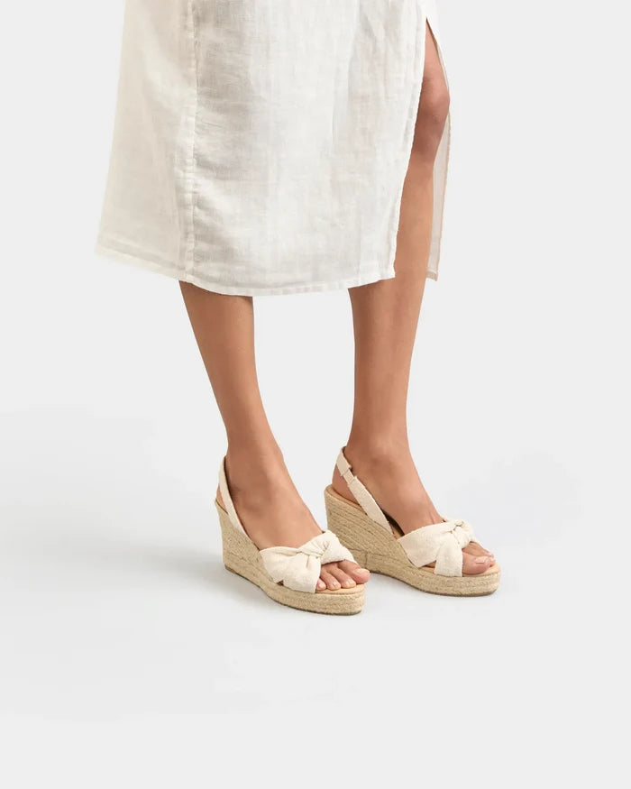 Wedges Manebi Wedge Espadrilles With Knot Natural Apoella