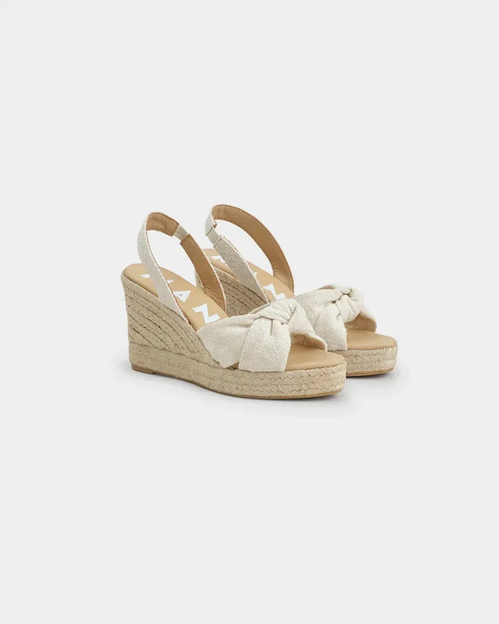 Wedges Manebi Wedge Espadrilles With Knot Natural Apoella