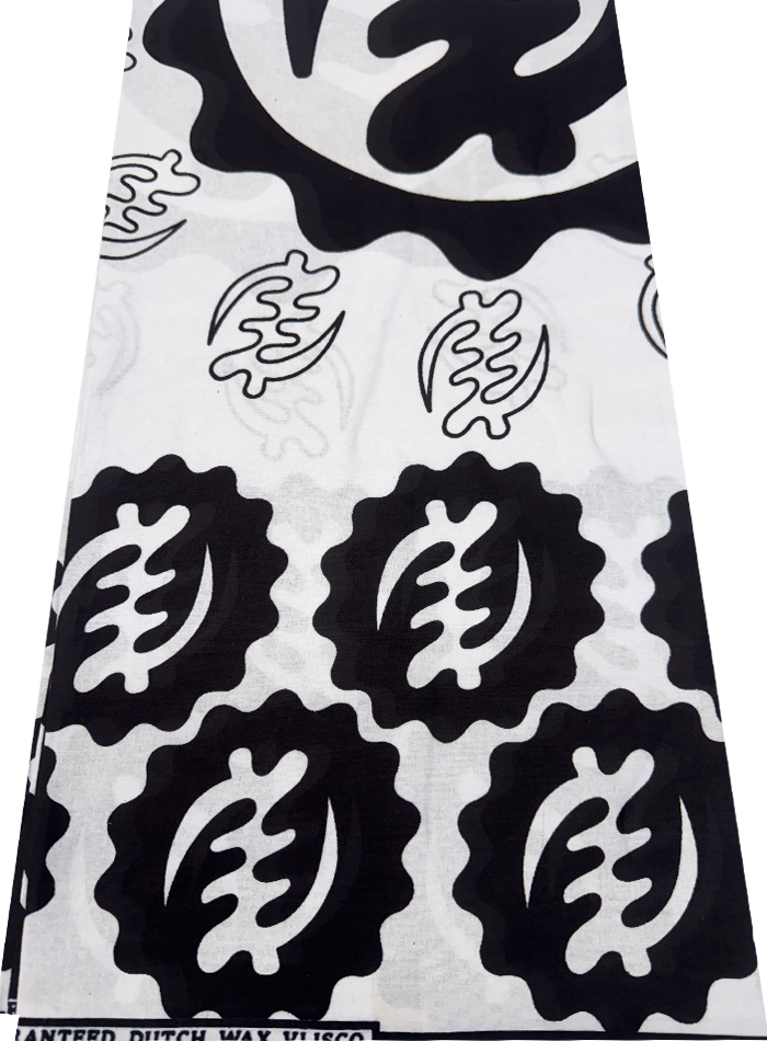 black and white african print fabric