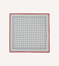 White and Navy Polka Dot Print Bandana