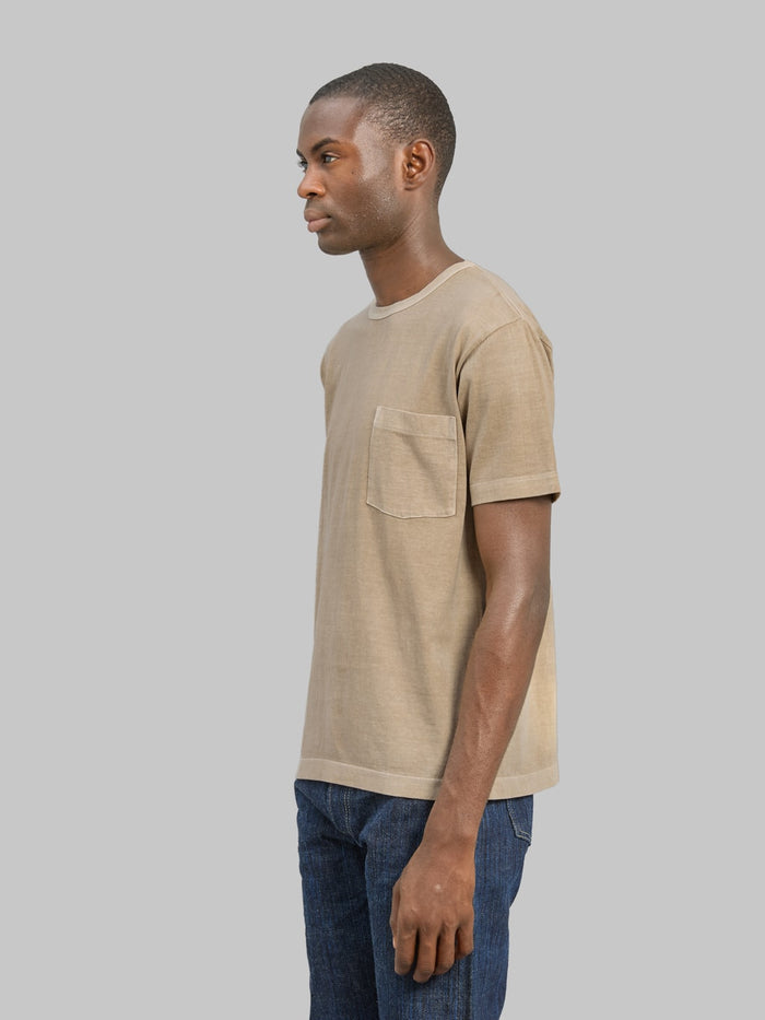 Whitesville Pigment Dye Pocket T-Shirt Beige