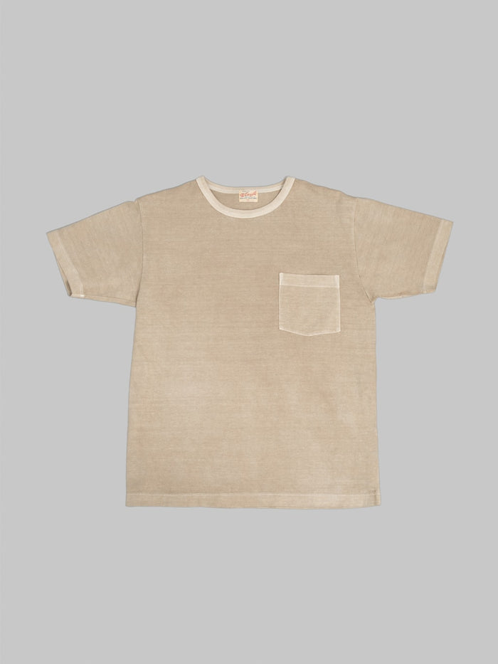 Whitesville Pigment Dye Pocket T-Shirt Beige
