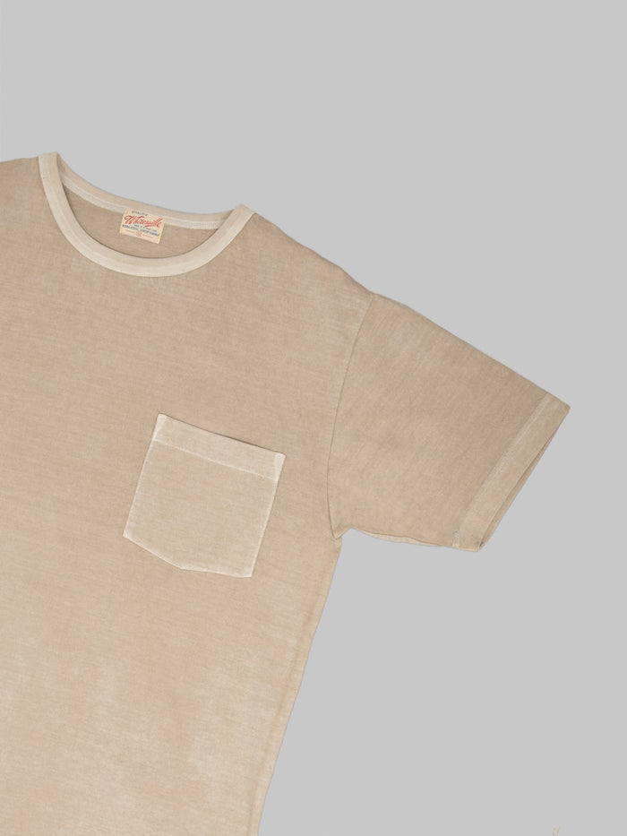 Whitesville Pigment Dye Pocket T-Shirt Beige