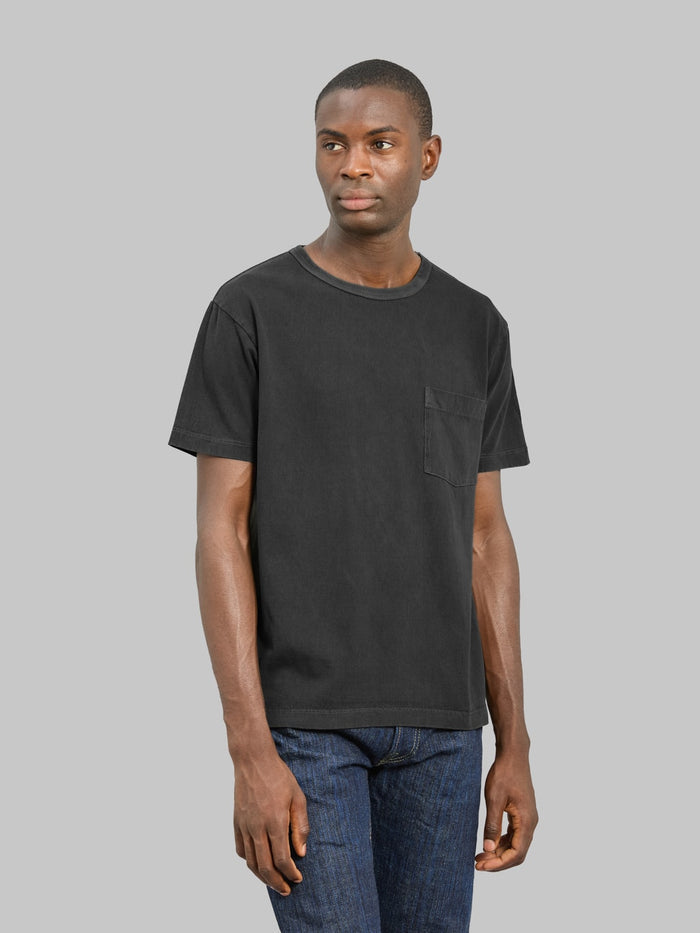 Whitesville Pigment Dye Pocket T-Shirt Black