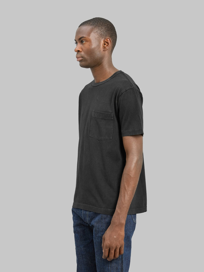 Whitesville Pigment Dye Pocket T-Shirt Black