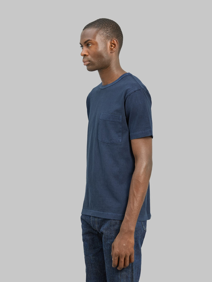 Whitesville Pigment Dye Pocket T-Shirt Navy