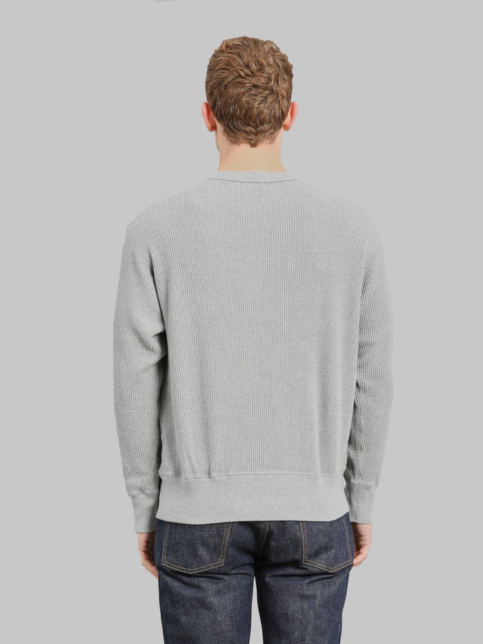 Whitesville Thermal T-Shirt V-Neck Grey - Redcast Heritage Co.