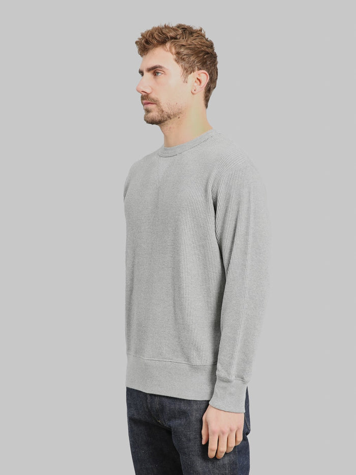Whitesville Thermal T-Shirt V-Neck Grey - Redcast Heritage Co.