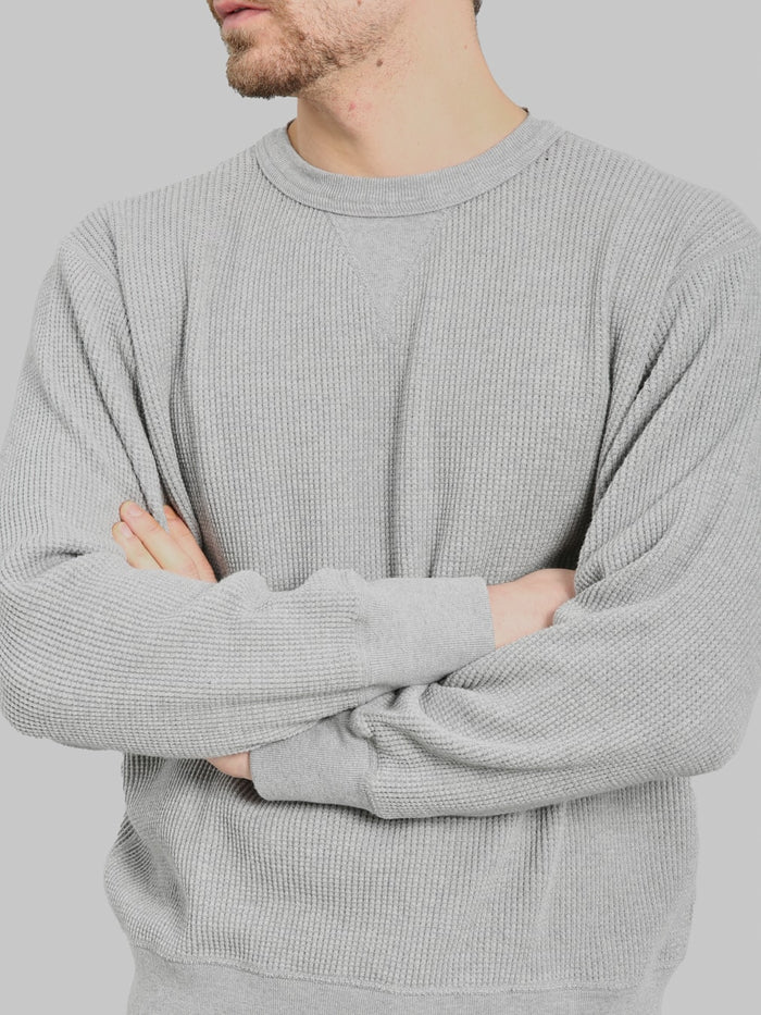 Whitesville Thermal T-Shirt V-Neck Grey - Redcast Heritage Co.