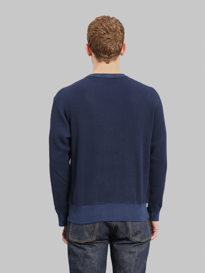 Whitesville Thermal T-Shirt V-Neck Navy