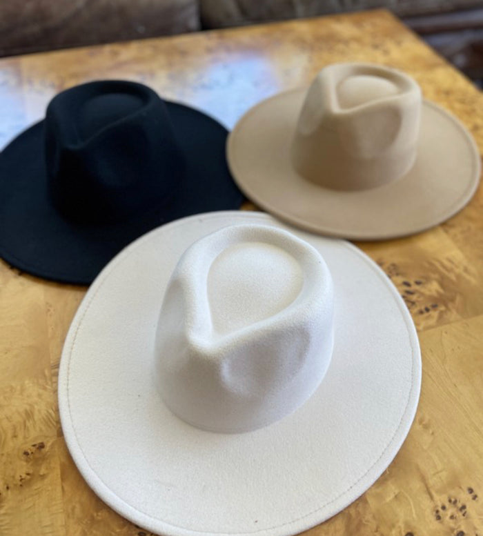 Wide Brim Vegan Felt  Hat image 0