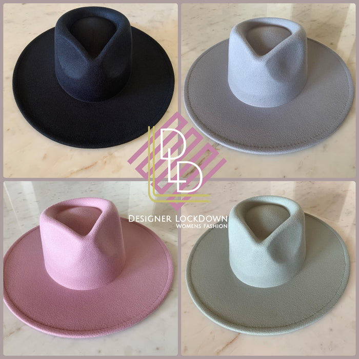 Wide Brim Vegan Felt  Hat image 2
