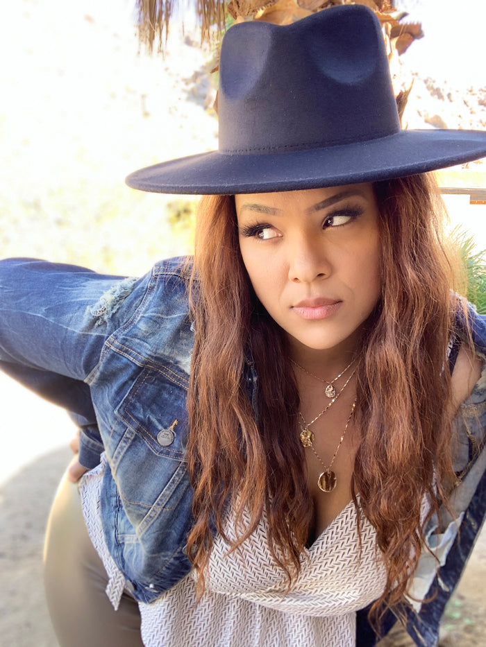 Wide Brim Vegan Felt  Hat image 4
