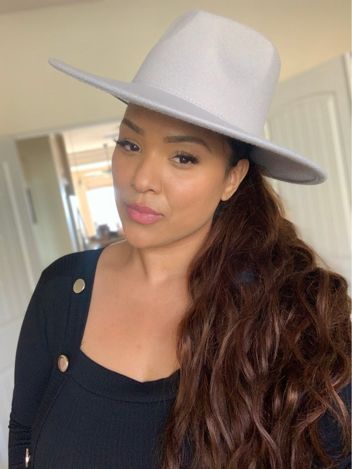 Wide Brim Vegan Felt  Hat image 7