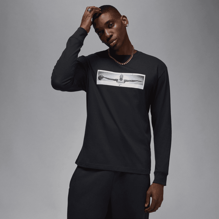 Jordan Wings LS Crew Tee Black