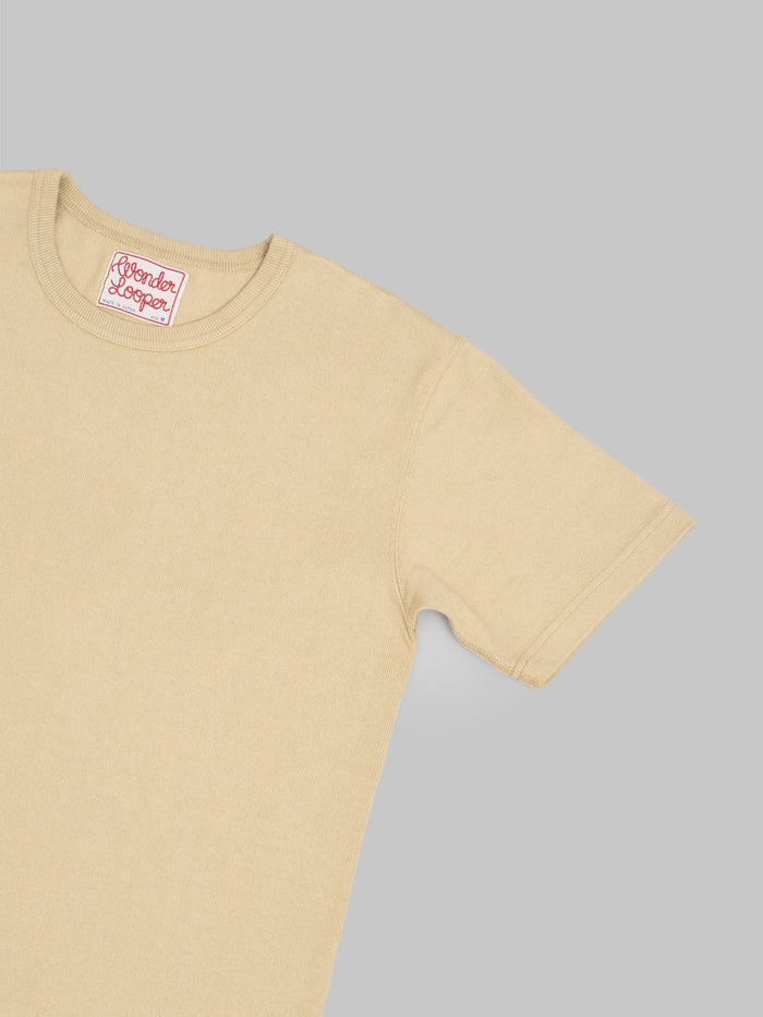 wonder looper double heavyweight loopwheel crewneck tshirt sleeve