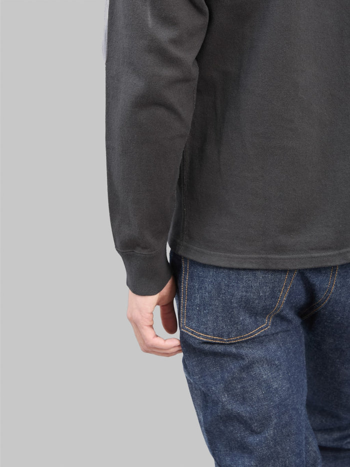 Wonder Looper Double Heavyweight Long Sleeve TShirt Sumi  cuff