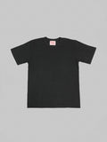 Wonder Looper ELS Recycled Cotton Slub Crewneck TShirt Black front