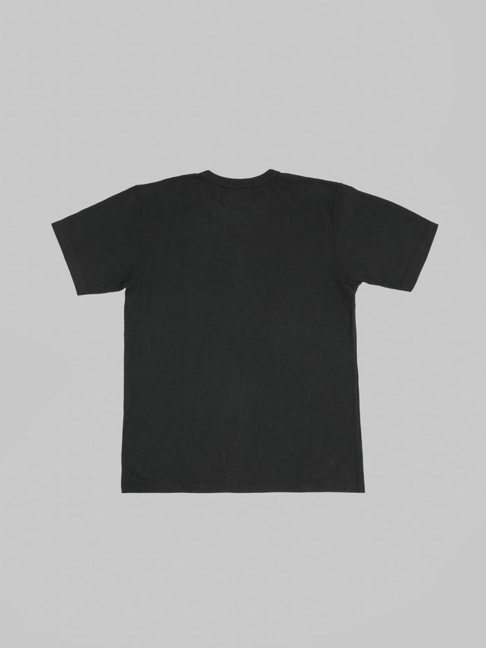 Wonder Looper ELS Recycled Cotton Slub Crewneck TShirt Black back