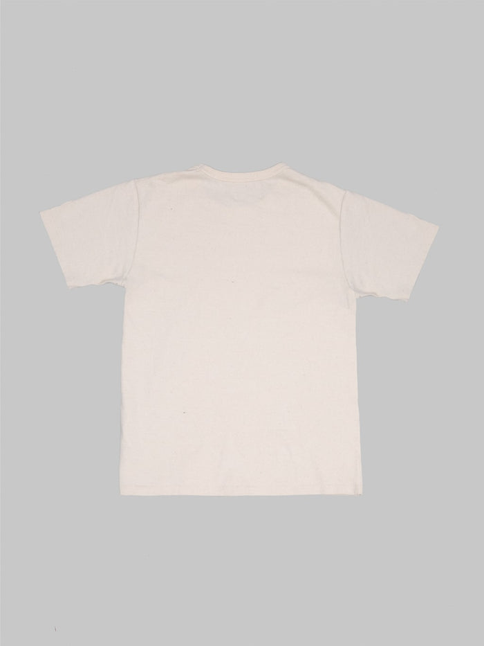 Wonder Looper ELS Recycled Cotton Slub Crewneck TShirt Ecru back