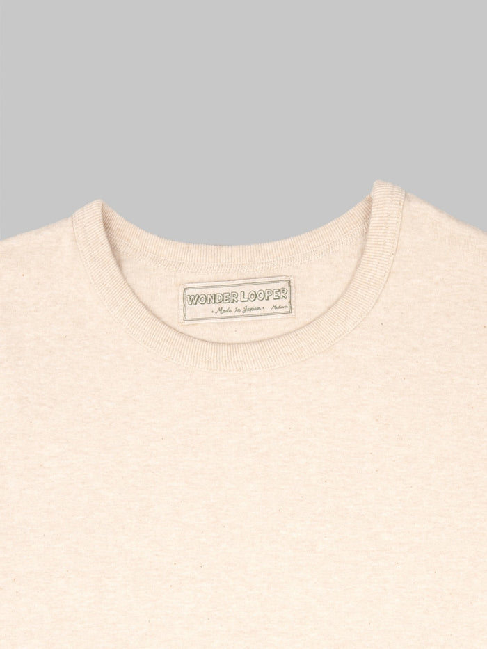 Wonder Looper Foxfibre Tsuriami Crewneck TShirt Coyote 15 tag