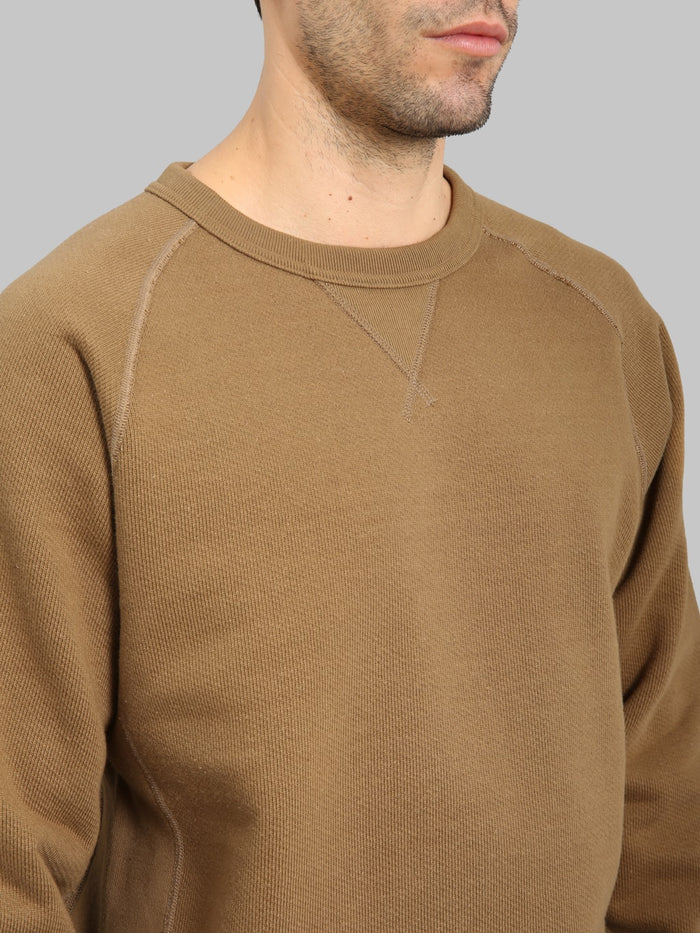 Wonder Looper Pullover Crewneck 876gsm Double Heavyweight French Terry Dune chest