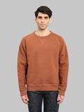 Wonder Looper Pullover Crewneck 876gsm Double Heavyweight French Terry Rust front look