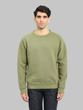 Wonder Looper Pullover Crewneck 876gsm Double Heavyweight French Terry Sage front look