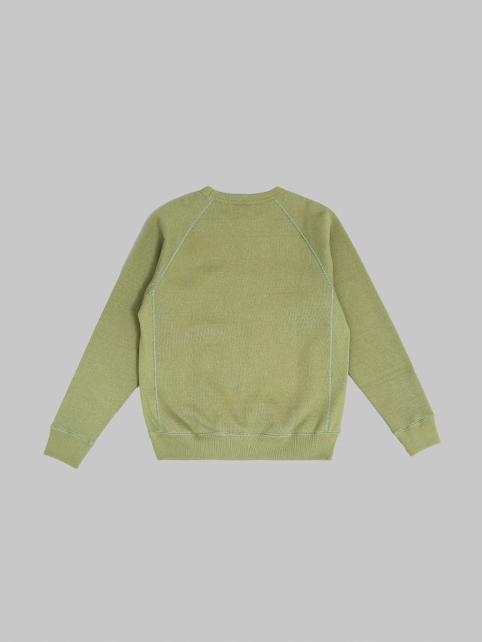 Wonder Looper Pullover Crewneck 876gsm Double Heavyweight French Terry Sage back