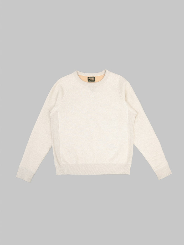 Wonder Looper Pullover Crewneck Fleeced Foxfibre Heather oatmeal front