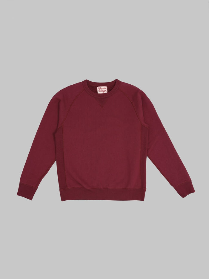 Wonder Looper Pullover Crewneck Super Looper French Terry Burgundy  front