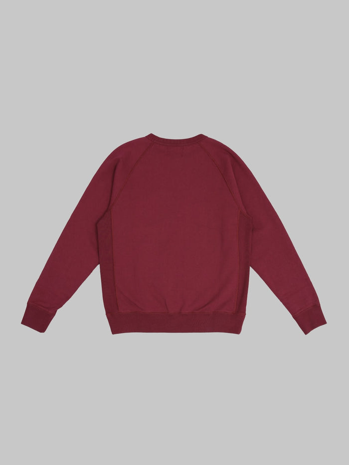 Wonder Looper Pullover Crewneck Super Looper French Terry Burgundy back