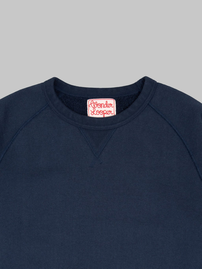 Wonder Looper Pullover Crewneck Super Looper French Terry Navy