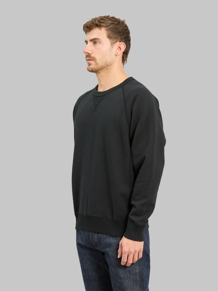 Wonder Looper Pullover Crewneck Super Looper French Terry Sumi Black side fit