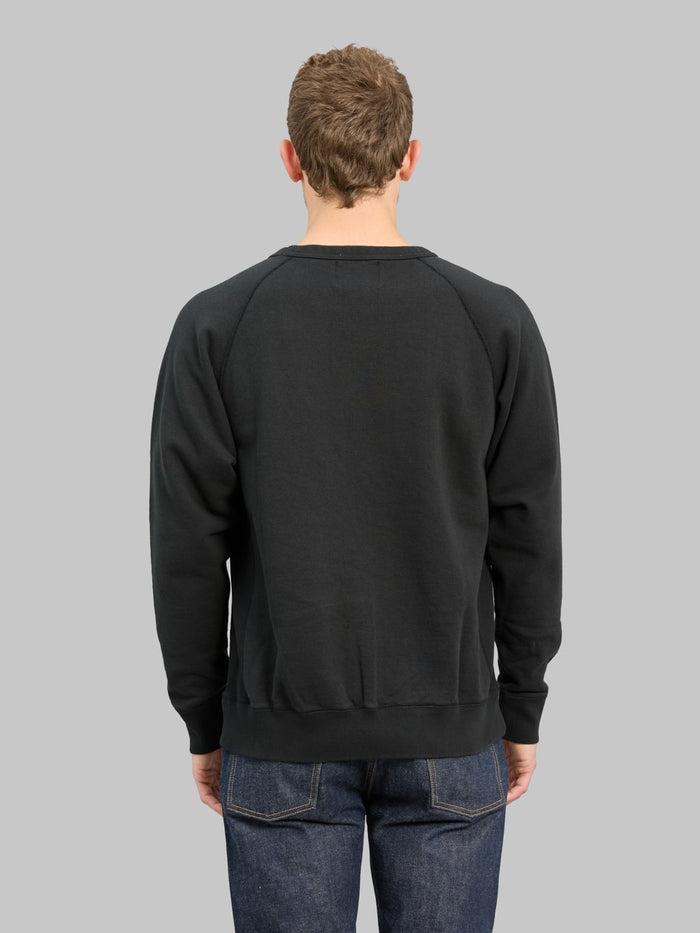 Wonder Looper Pullover Crewneck Super Looper French Terry Sumi Black back fit