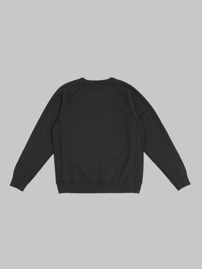 Wonder Looper Pullover Crewneck Super Looper French Terry Sumi Black back