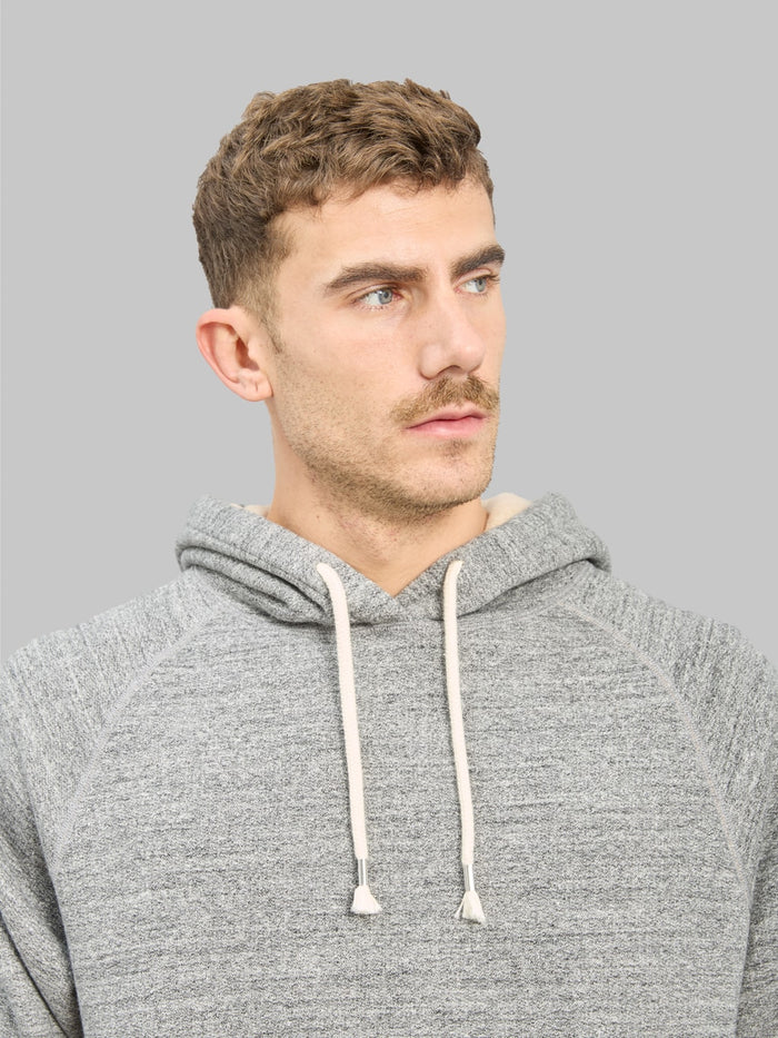 wonder looper pullover hoodie fleeced foxfibre charcoal chest