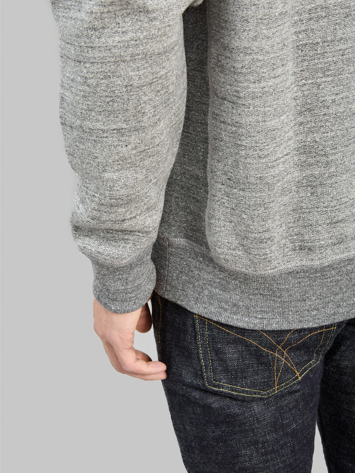 wonder looper pullover hoodie fleeced foxfibre charcoal cuff details