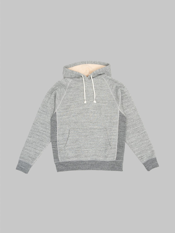 wonder looper pullover hoodie fleeced foxfibre charcoal front