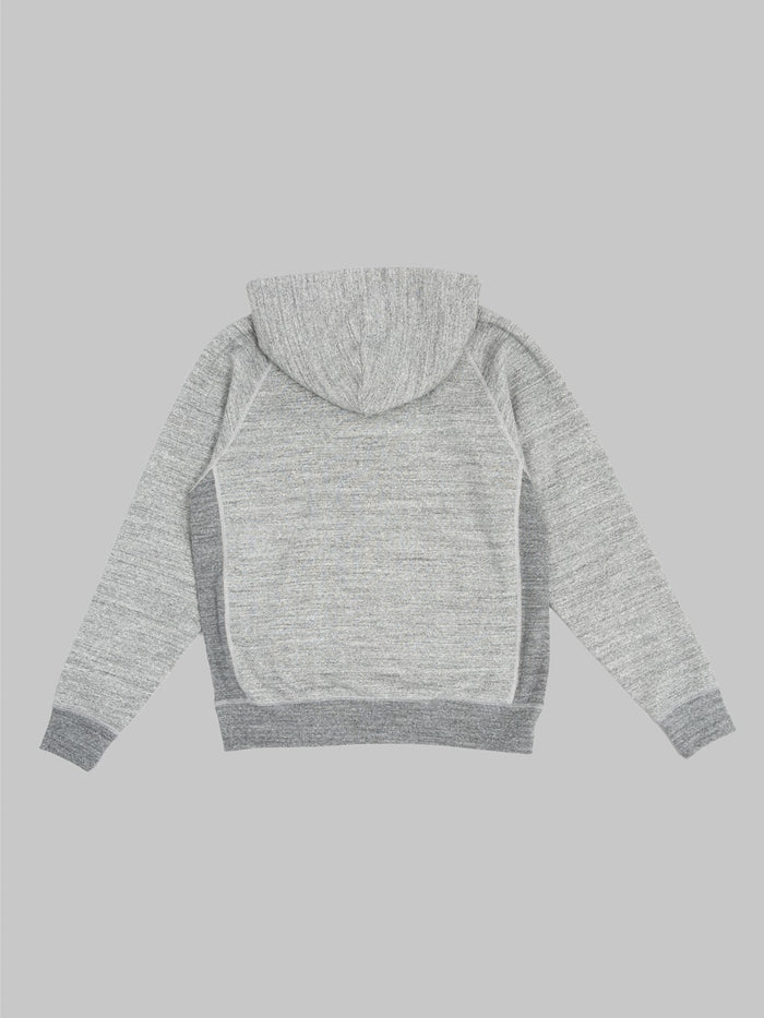 wonder looper pullover hoodie fleeced foxfibre charcoal back