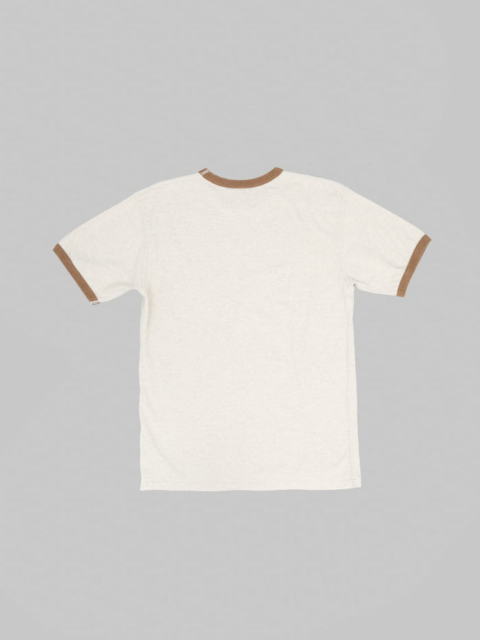 Wonder Looper Recycled Cotton Foxfibre® Ringer T-Shirt Stone
