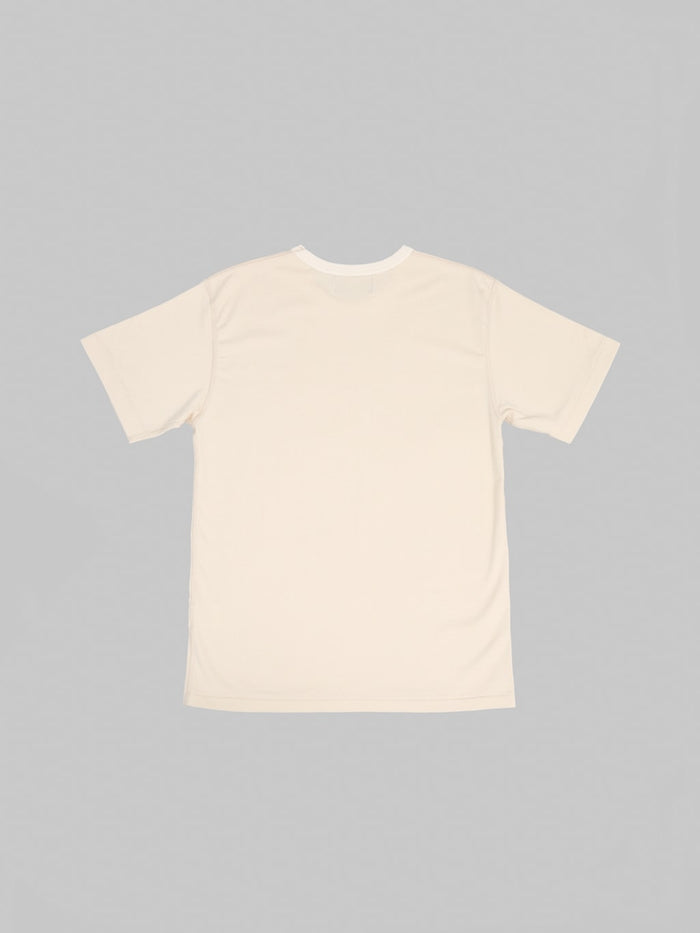Wonder Looper Ultimate Pima Tsuriami Crewneck TShirt Ecru back
