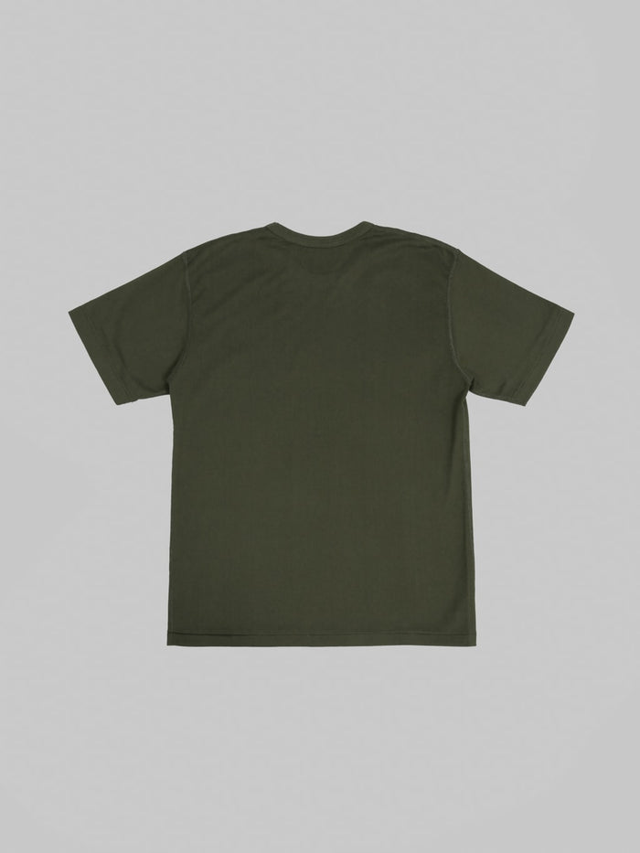 Wonder Looper Ultimate Pima Tsuriami Crewneck TShirt Khaki back