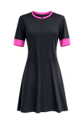 Wonderline 1076Z Swim Dress Front Zipper